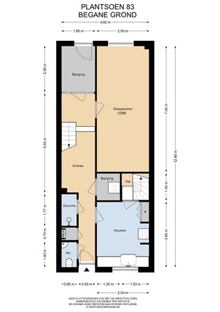 Floorplan - Plantsoen 83, 2311 KK Leiden